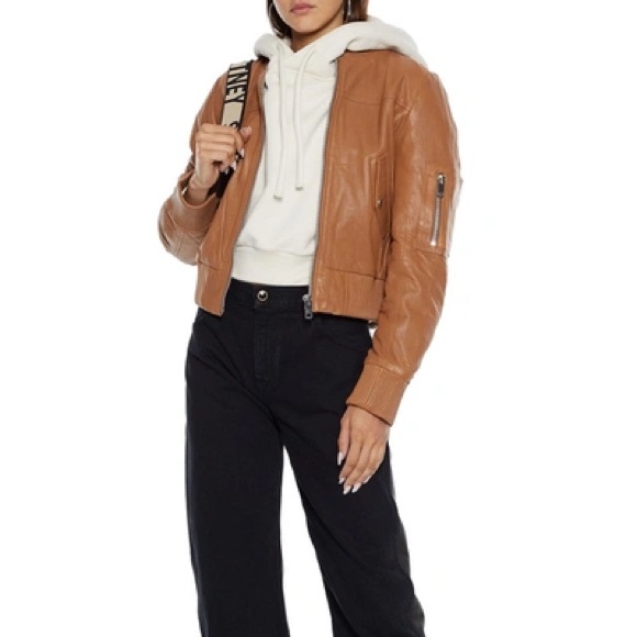 Walter Baker Tan Ribbed Jacket